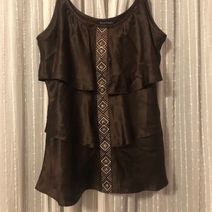 100% Silk White House Black Market Dressy Tank